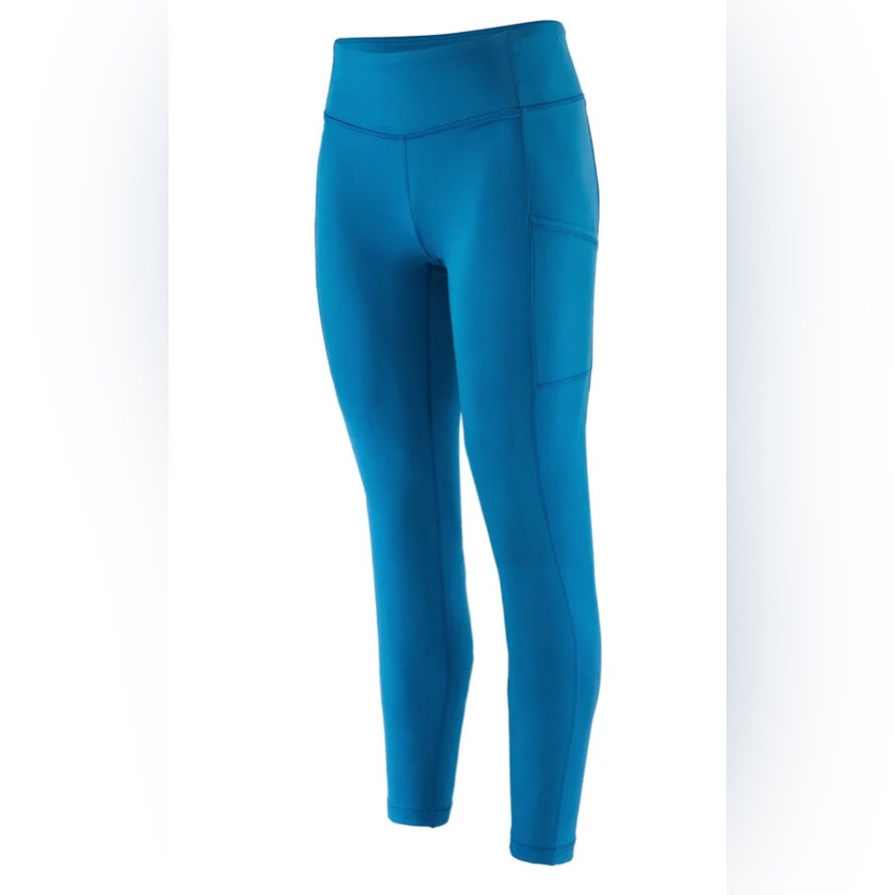 NWOT Patagonia Pack Out Tights Sz Med Endless Blue High Rise Full Length Pockets